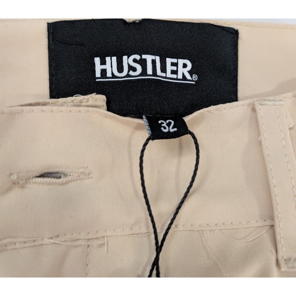 NWT Hustler Reason Khaki Pants Carpenter Cargo  Sz 32 Tan - Picture 6 of 12